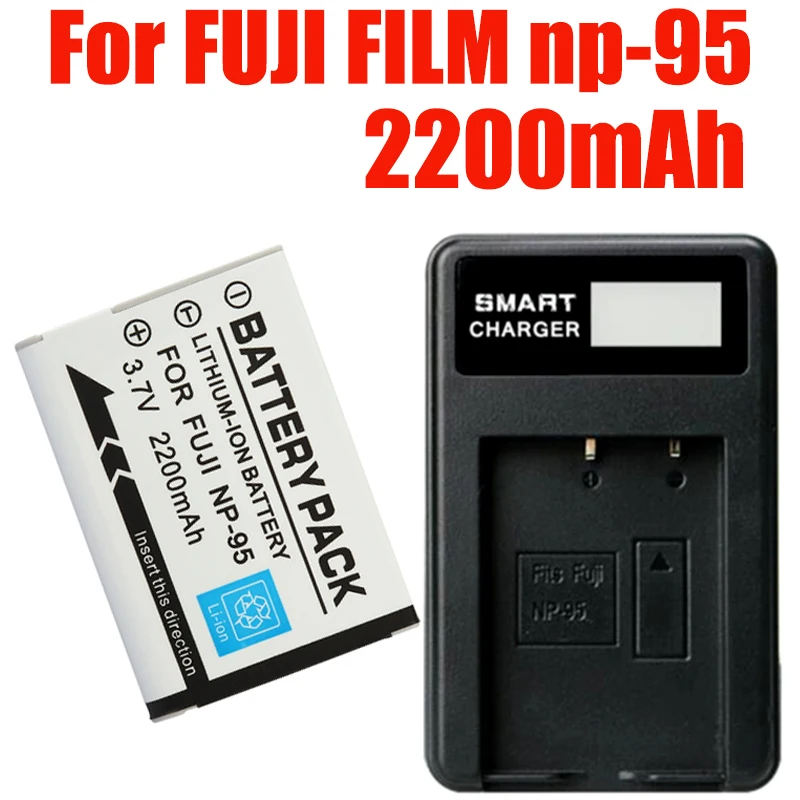 Для FUJI FILM np-95 2200 мАч np-95 NP 95 NP95 аккумулятор + ЖК USB зарядное устройство F30 F31 F30fd F31fd 3D W1 X100T X100S X100 X-S1 3DW1
