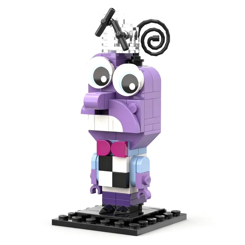 Фото 162 шт. MOC «Страх внутри» BrickHeadz, модель строительных блоков, игрушка для конструирования, идея для рождественского подарка, образовательный креативный набор для сборки своими руками. №1