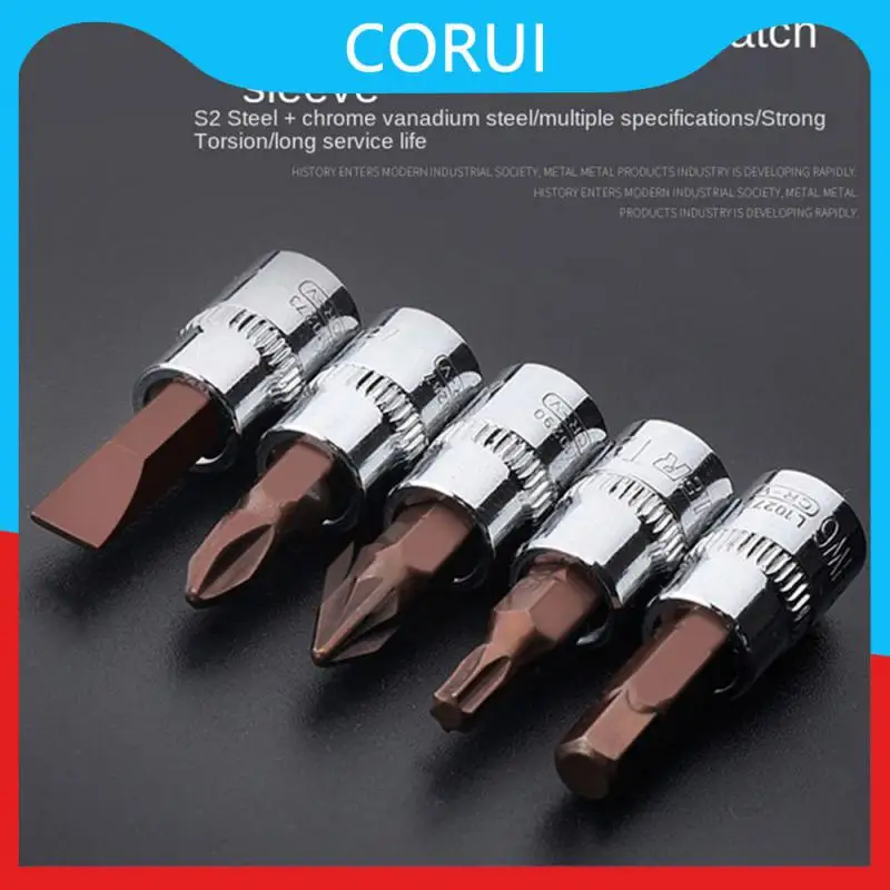 

Screw Socket Tool Sturdy And Long Service Life Batch Head Sleeve Deep-hardening Overall Forging Of High-quality Steel Hand Tools