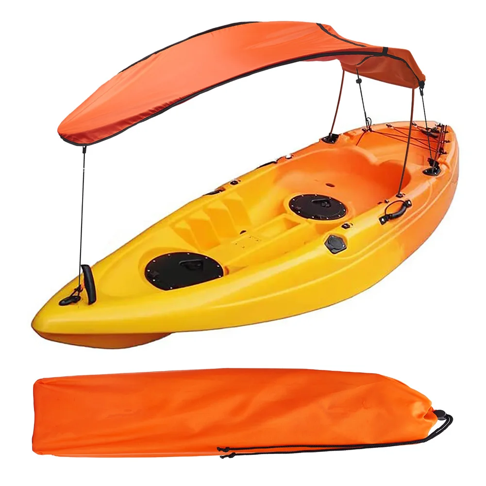 

Kayak Canoe Sun Shade Durable Boat Awning Canopy Top Cover Sunshade Universal For Single Person Kayak Boat Accessories