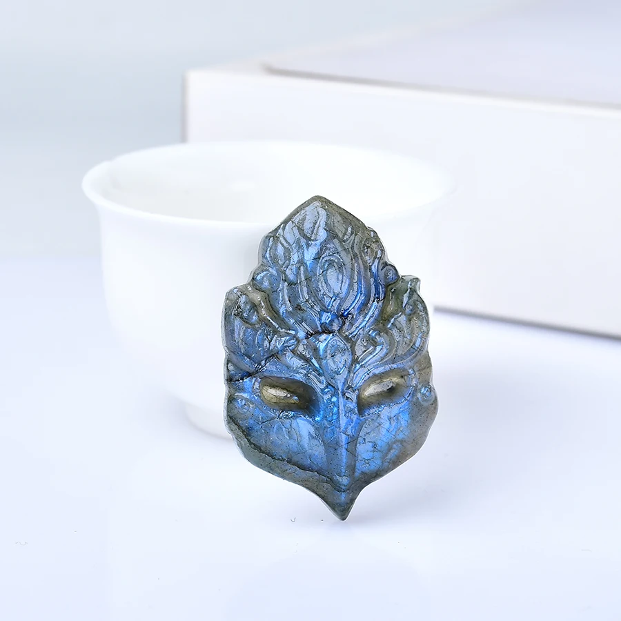 1 шт. маска из натурального лабрадорита статуя случайный кристалл целебный