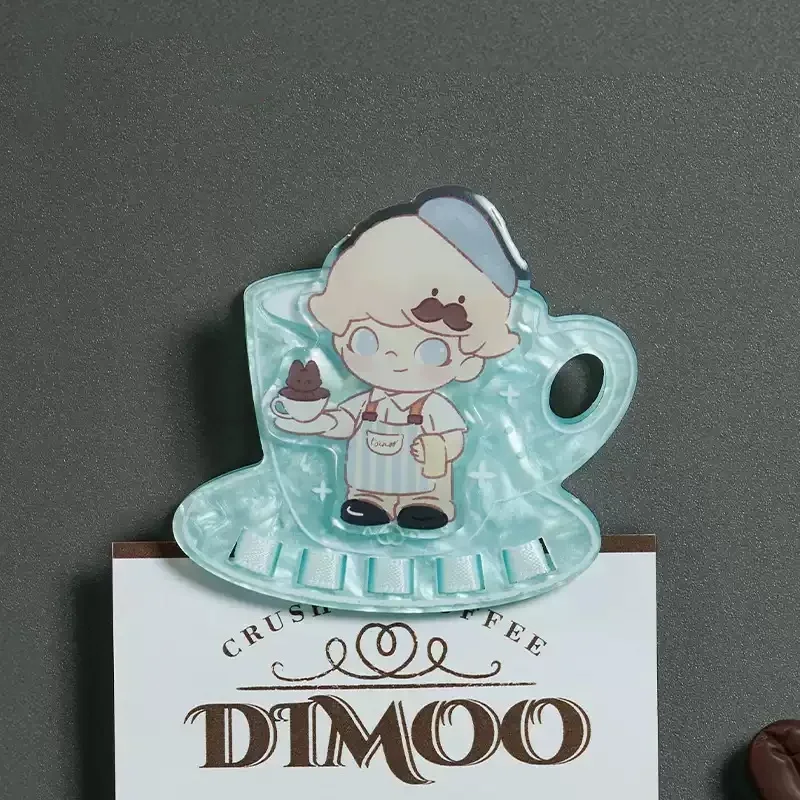 Фото POP MART DIMOO CRUSH ON COFFEE Серия Магниты на холодильник Зажим Слепая коробка Тайная коробка Кукла Симпатичная аниме-фигурка Угадай Сумка Игрушки Настольный компьютер №3
