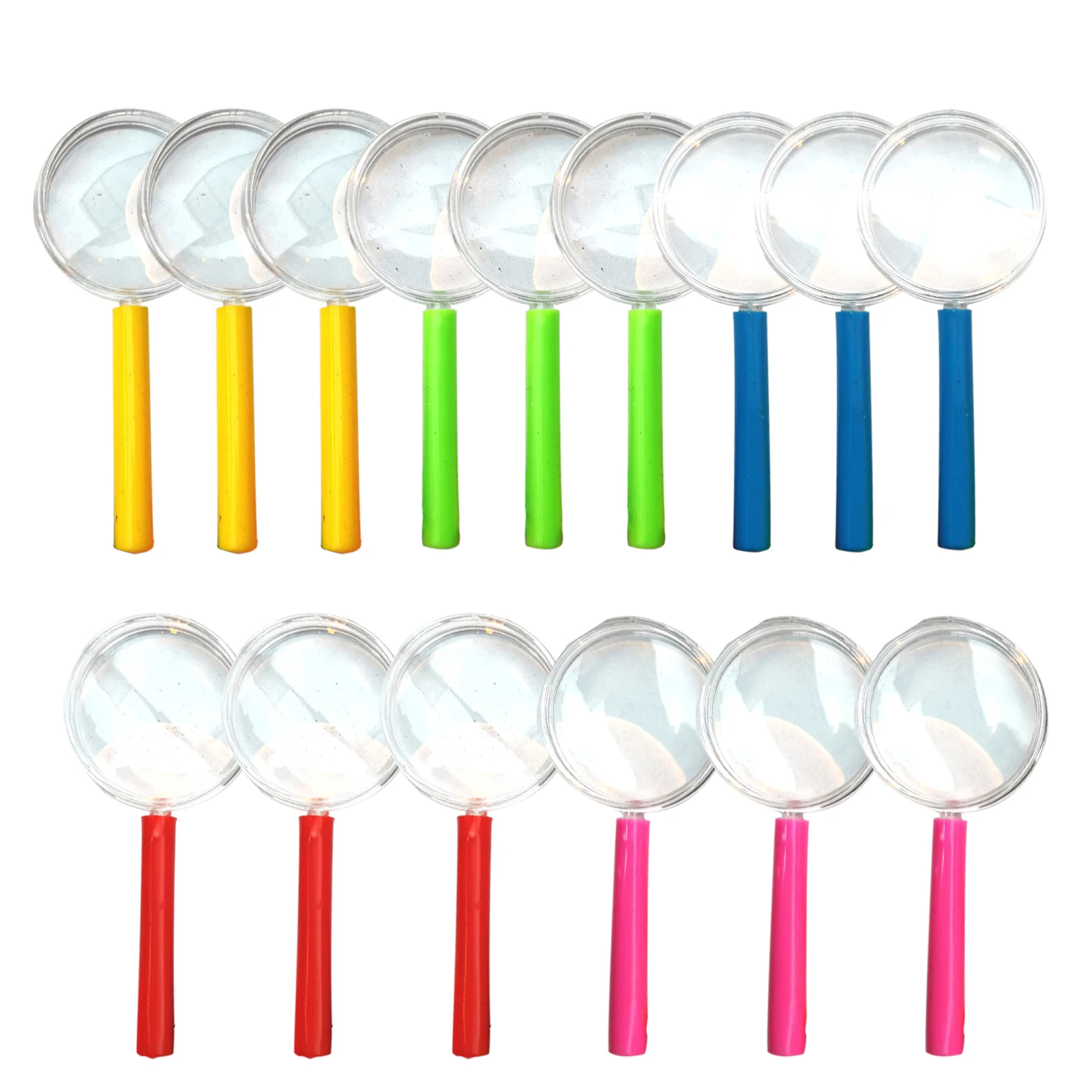 

Play Accessories Outdoor Experiment 15pcs Practical Role Students For Magnifying Mini Glass Detective Children Home Optical Toy