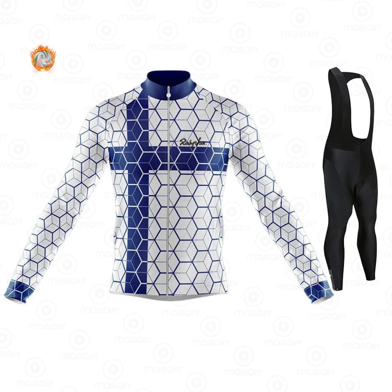 

Ralvpha-new couple cycling jersey fleece suit winter warm riding suit 2021 factory direct sales
