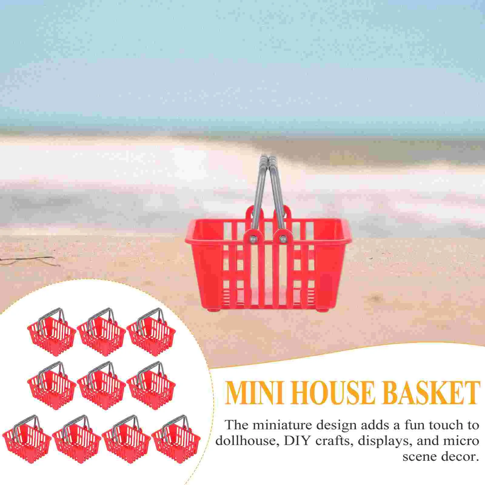 Миниатюрная мини-корзина для покупок игрушка малышей маленькая модель