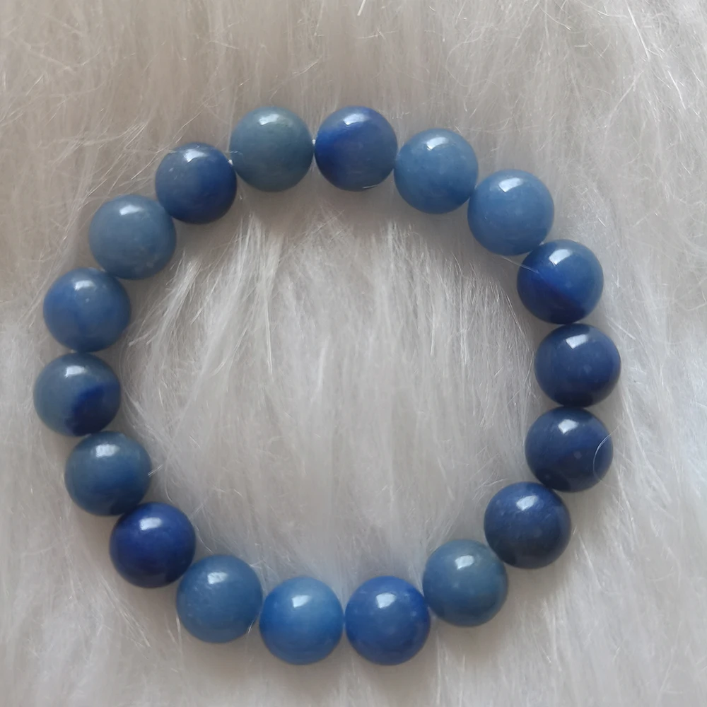 8mm Kyanite Beads Bracelet Natural Stone Bracelet Loose Beads For Making Jewelry Bracelet Necklace DIY