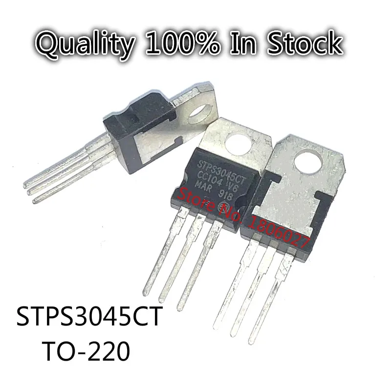 

10PCS/LOT STPS3045CT Schottky diode 45V 30A TO-220