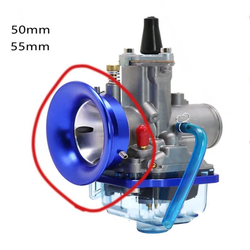 

2Pcs CNC Motorcycle Carburetor Air Filter Cup Funnel Carburetor Air Filter Cup 50/55mm Motorcycle Accessories