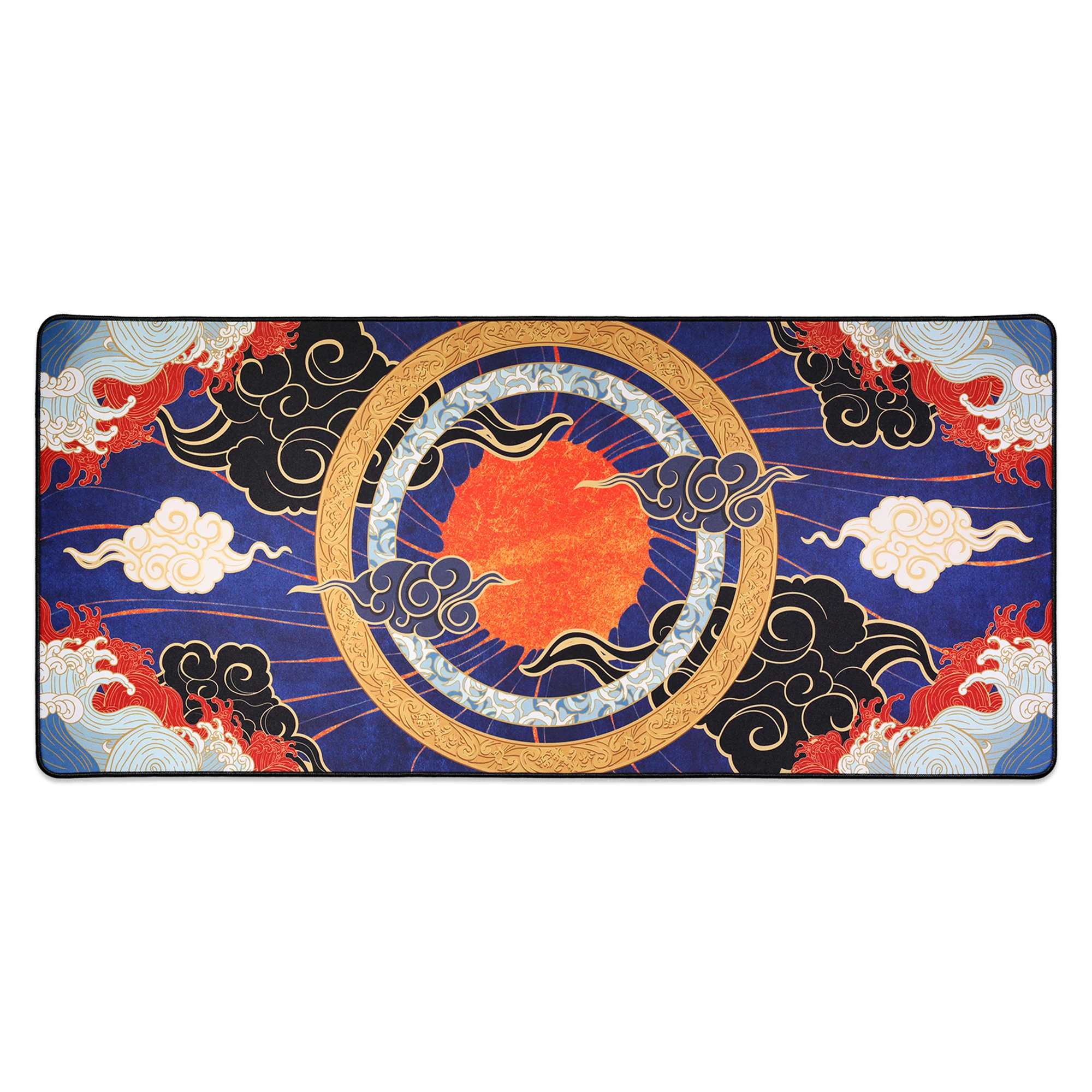 

Phangkey AMATERASU Mechanical keyboard Mousepad Deskmat 900 400 5mm Stitched Edges /Rubber High quality soft touch Rubber