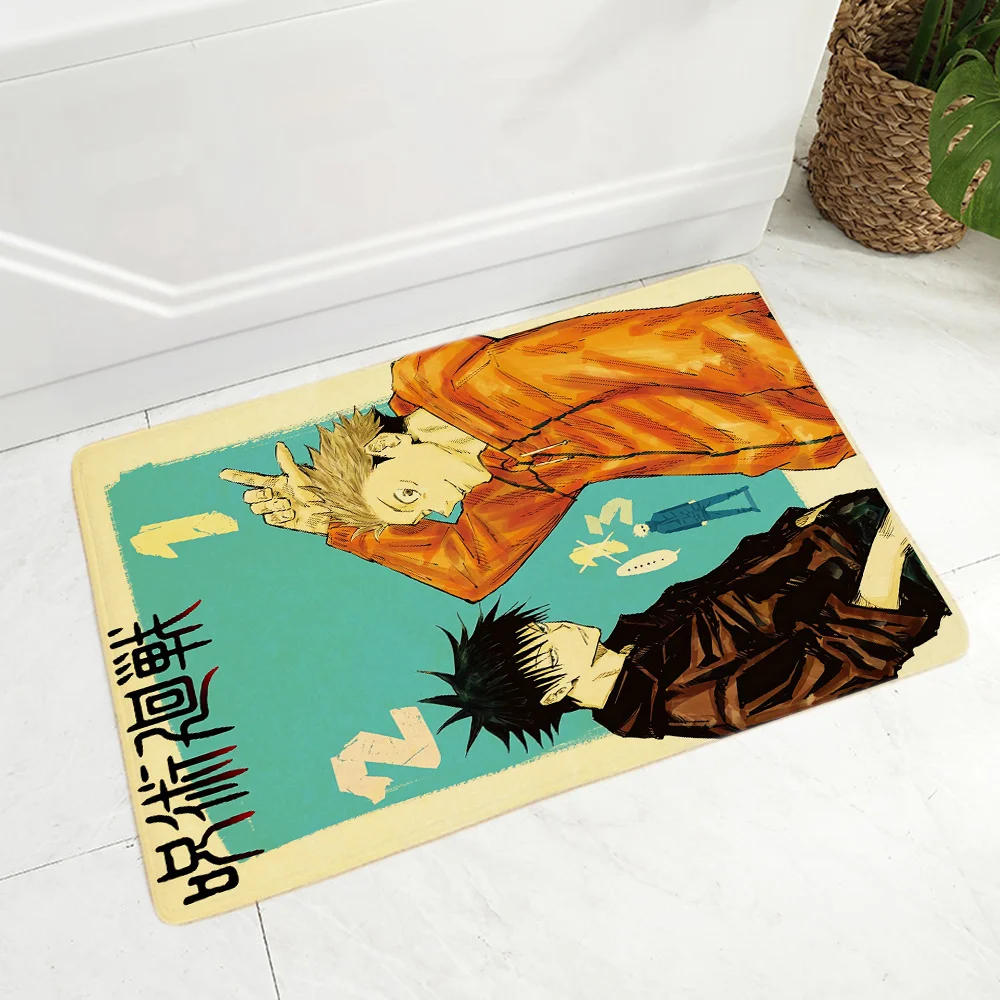 

Bath Mat Entrance Bedroom Carpet Soft Flannel 3D Rug For Home And Comfort Jujutsu Kaisen Anime Prayer Rug Lounge Rug Parlor Mat