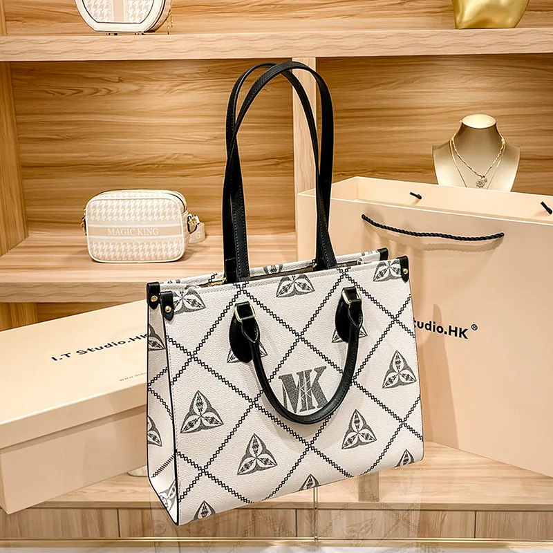 

2023 Luxury Women's M.K Brand Women's Bags Large Capacity Tote Bag Texture Fashion Classic One Shoulder Crossbody Handheld Bag