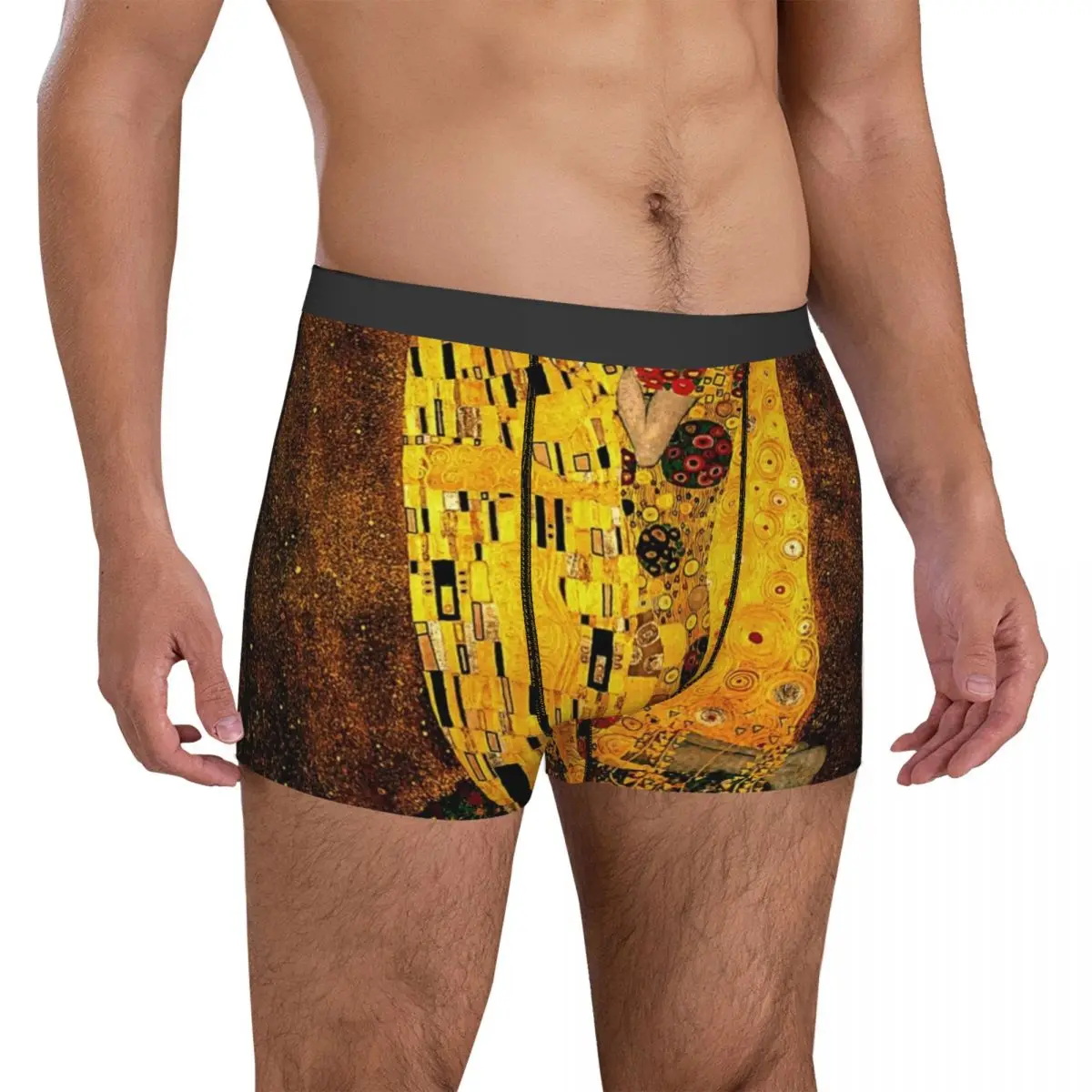 

Klimt Underwear Gustav Klimt The Kiss Sublimation Boxershorts High Quality Men Underpants Funny Boxer Brief Birthday Present
