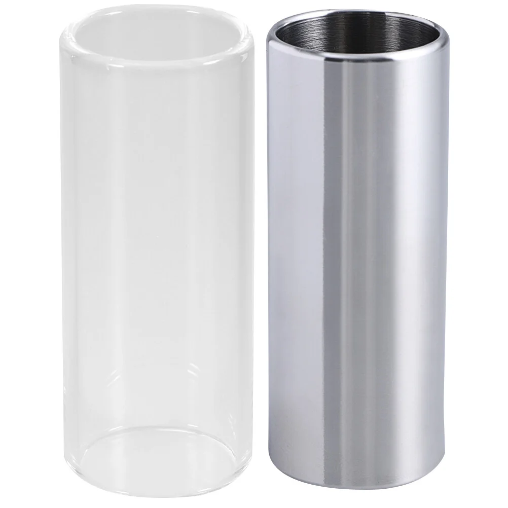 

2 Pcs Component Medium Bottleneck Portable Guitar Musical Instrument Electric Slide