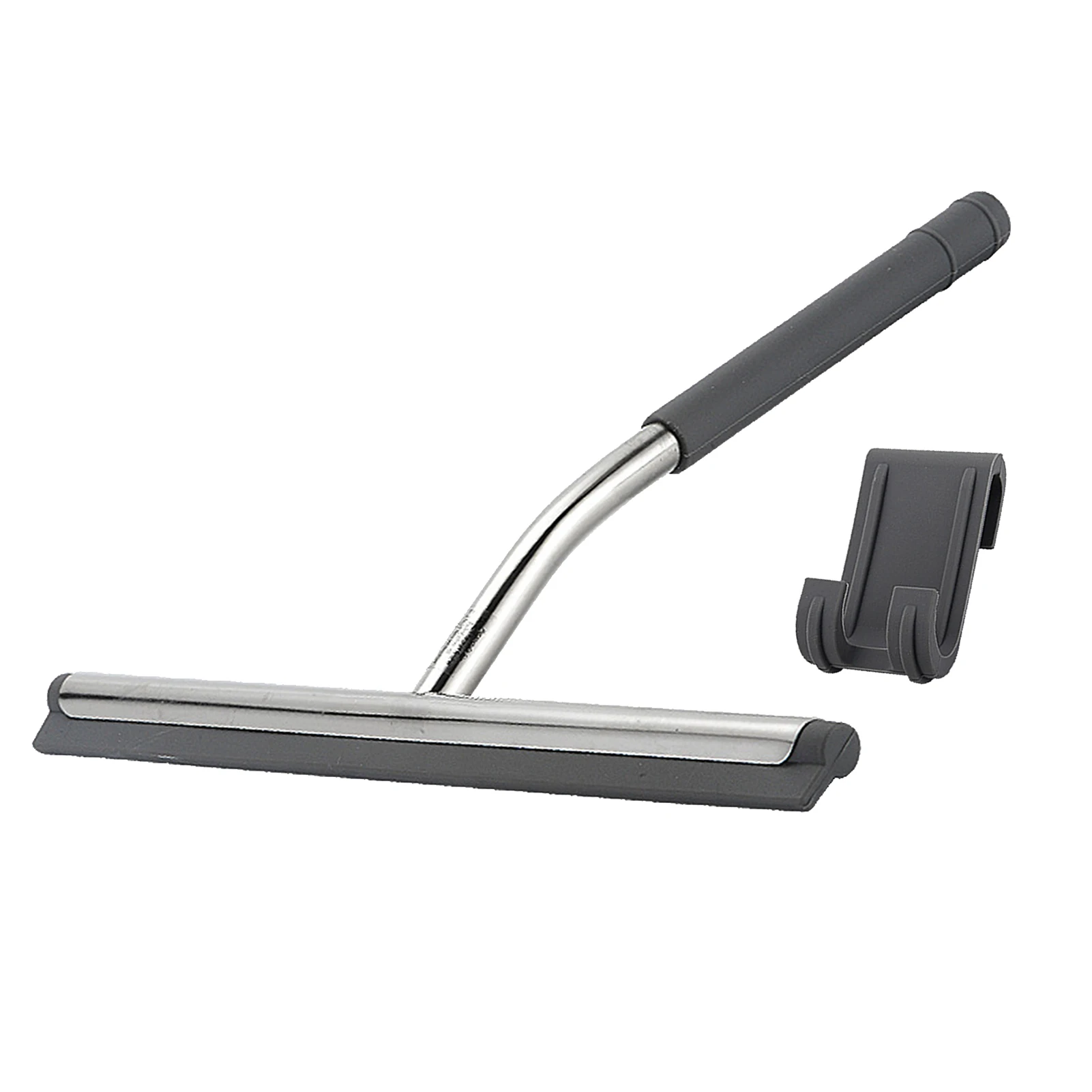 

For Shower Window Squeegee Scraper Stainless Steel Cleaning Glass Wiper With Hook Mirror Bathroom Car Windshield Home Non Slip