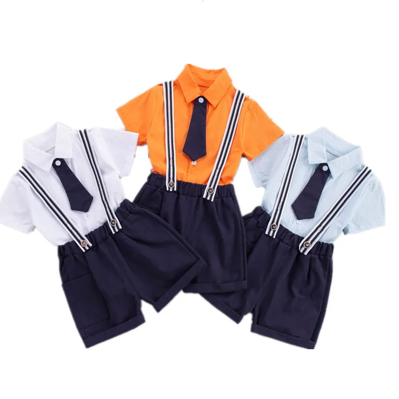 

Комплекты одежды для мальчиков на свадьбу и вечеринку, летние модные детские рубашки и шорты на возраст от 1 до 4 лет, комплекты из 2 предметов...