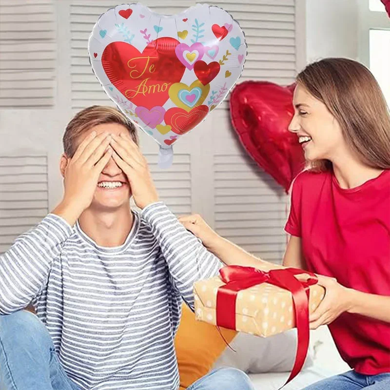 10 шт. воздушные шары в виде сердца 18 дюймов