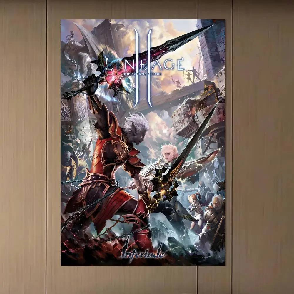 Фото Постер Game L-Lineage 2, художественный стильный настенный постер для дома, офиса, ванной комнаты ‌   Декор для дома №5