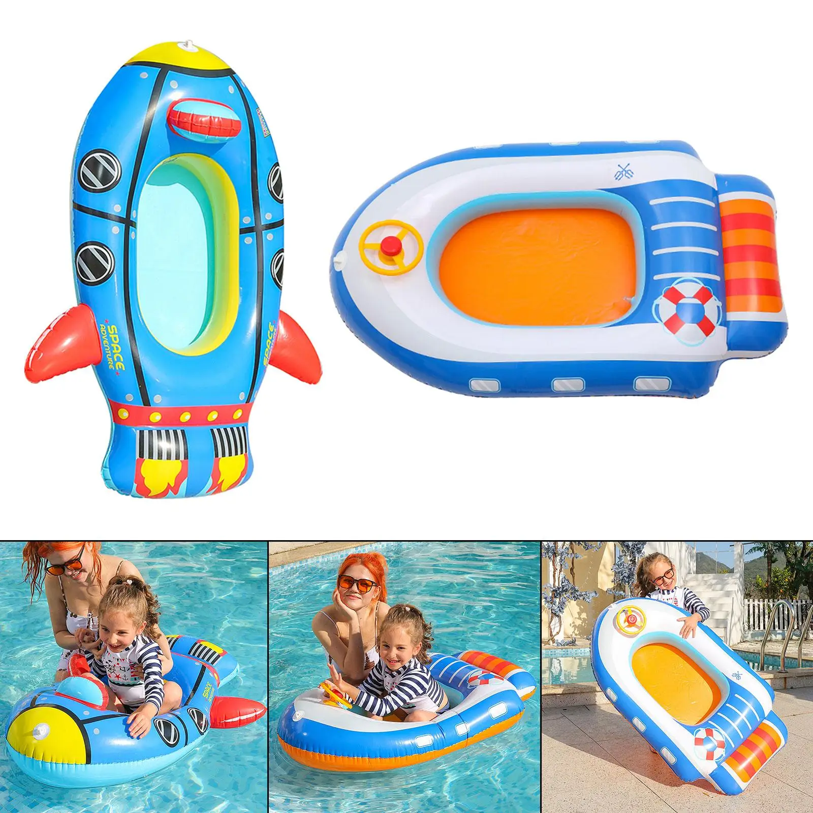 

Baby Swimming Float Water Raft Inflatable Float for Kids Children Girls Boys Boat