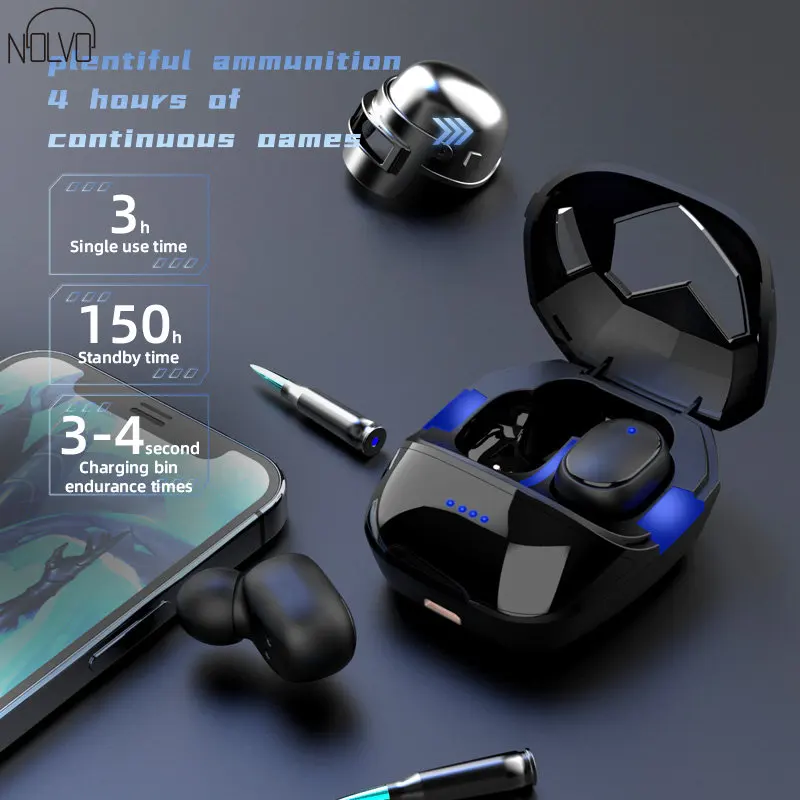 

5.1 Sport Earphones Case Waterproof Noise Canceling In Ear Earpiece Headphones Earbuds Boat Audifonos Headset Gamer Bluetooth