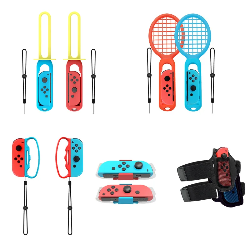 Комплект спортивных аксессуаров для Nintendo Switch комплект 9 в 1 с ремешком