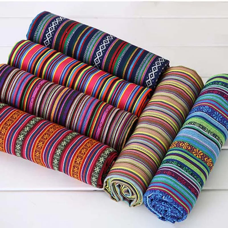 Новая полиэфирная/хлопковая ткань 100X150 см этническая декоративная для чехла на