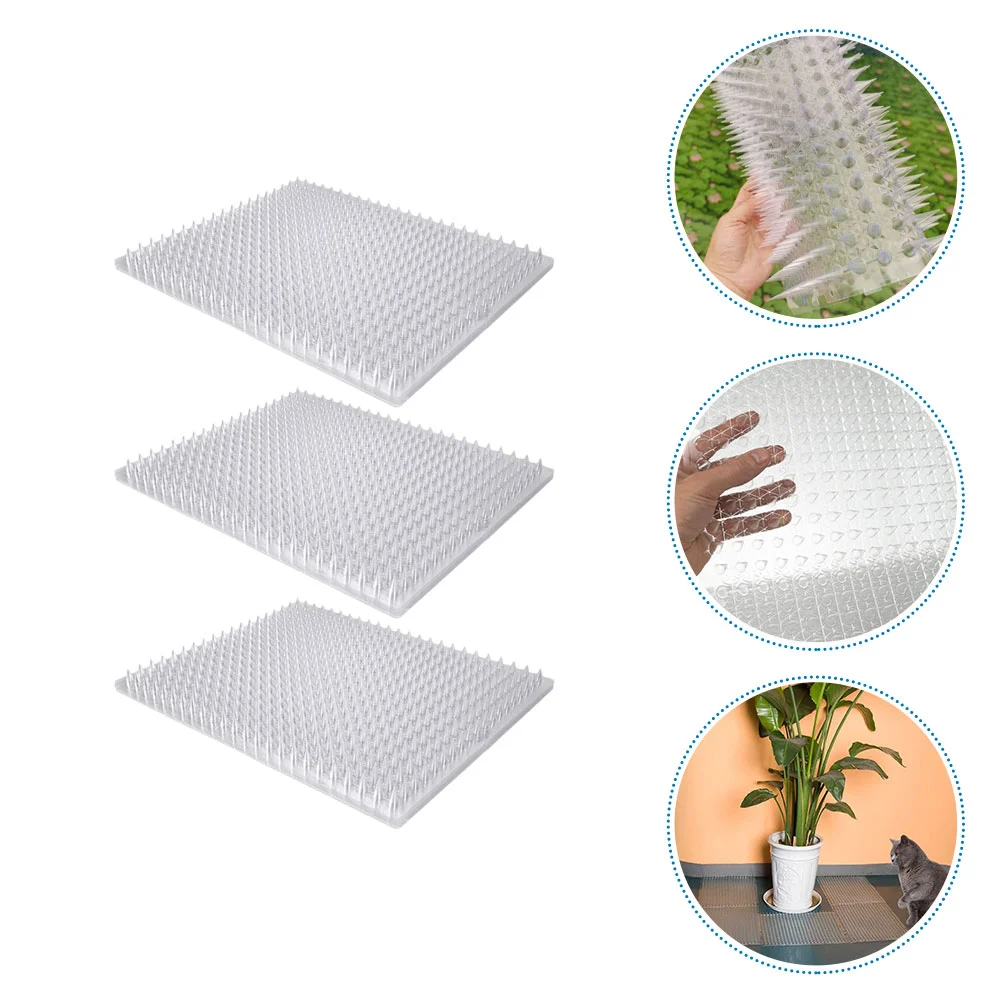 

Spikes Cat Bird Deterrent Mat Spikeanti Pigeon Dog Garden Fence Strips Scare Mats Indoor Roof Furniture Pet Cats Squirrel