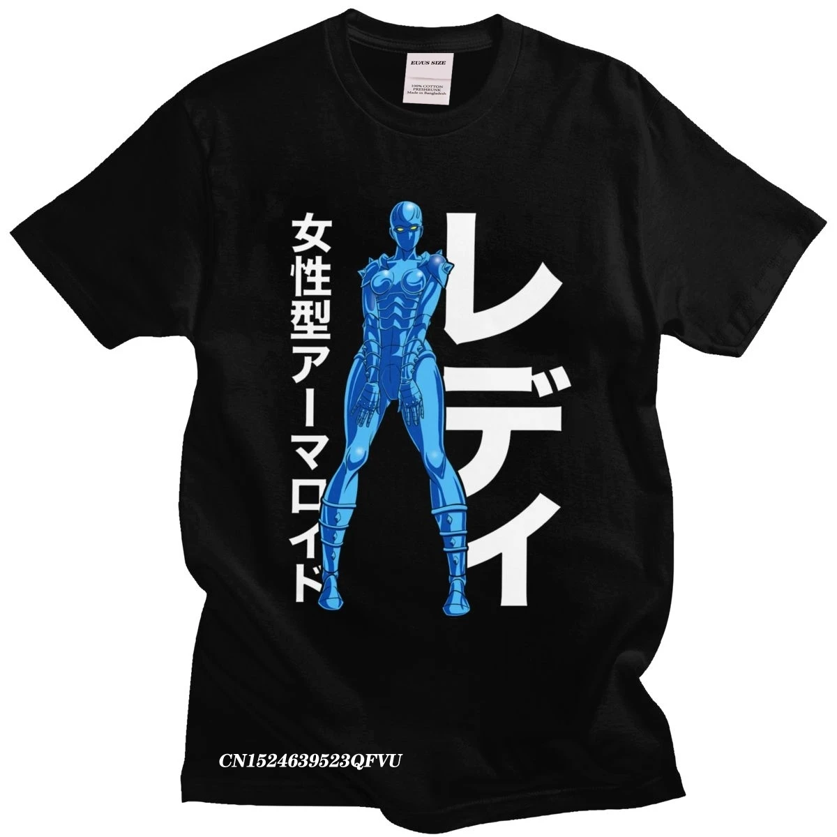 

Lady Armaroid Men Camisas Men Space Adventure Cobra Tshirt Anime Manga T-Shirt Premium Cotton Tee Casual Fans Vintage Gift