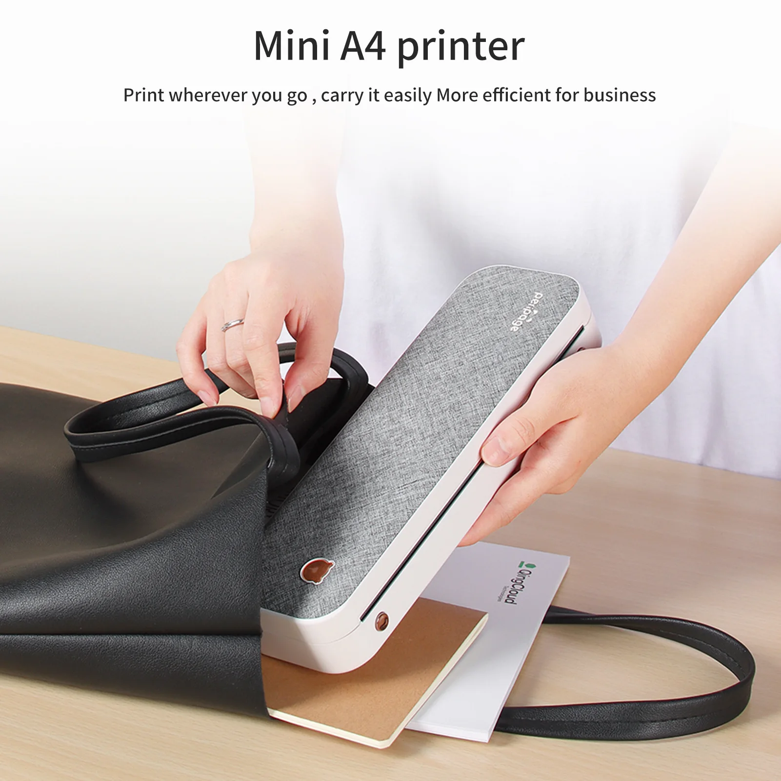 

Peripage A4 Ink-free Mini Printer Study Portable Printer For Homework Test Paper Document Printers Office Supplies