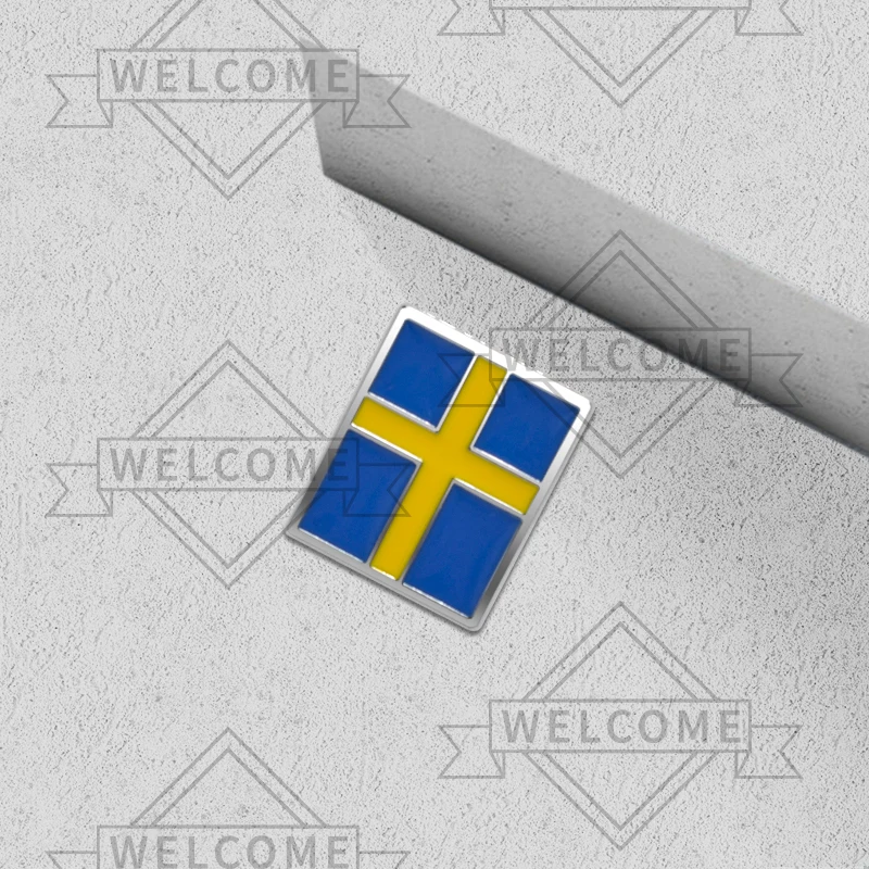 

3D наклейки на автомобиль, флаг Швеции, эмблема, значок на руль, внутренняя наклейка для Volvo XC60 V70 C70 XC40 V40 EX30 V60, аксессуары