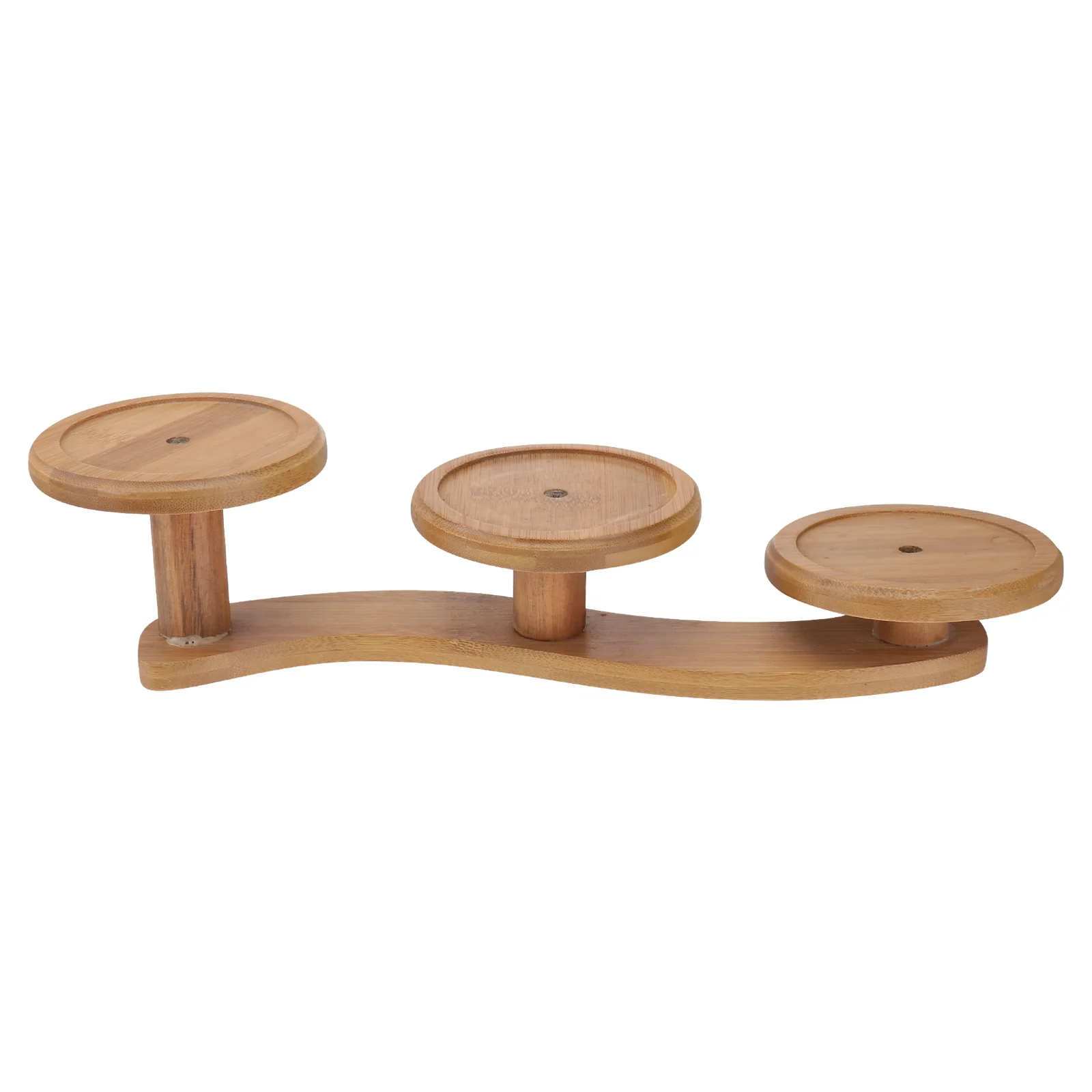 

Stand Fries Cupcake Rack Display Serving Holder Wooden Tray Dessert Tower Tieredsnack Tea Party Platter Wood Pastry Candy