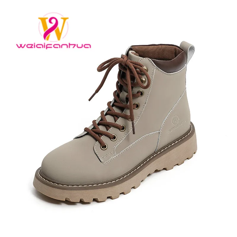 

New British style Marton boots 2022 leather fashion casual booties versatile platform vintage rhubarb boots cargo boots goth