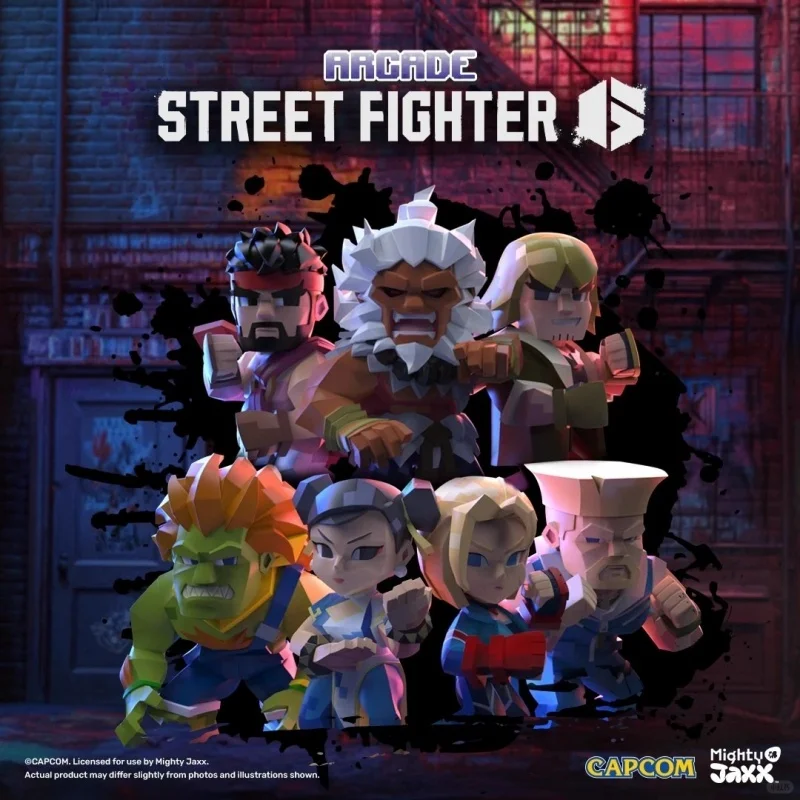 Фото Официальные коллекционные фигурки Capcom Street Fighter Pixel Series Blind Box: Чун-Ли, Кен, Рю — модные игрушки по персонажам аркадных игр №1