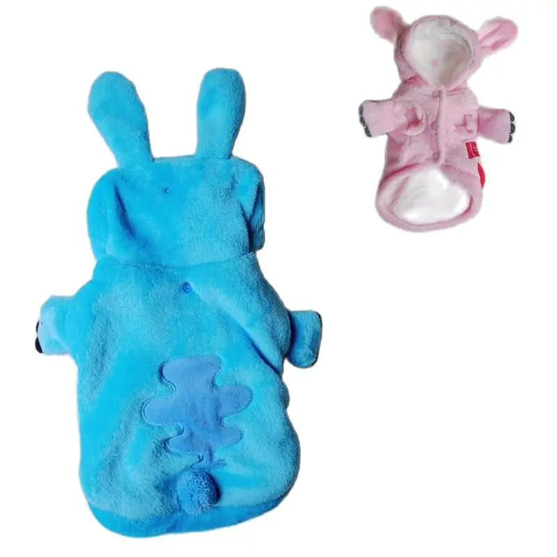 

Flannel Dog Clothes For Small Large Puppy Animal Winter Pink Blue Golden Retriever French Bulldog Cat Hoodie Jacket Big Costumes