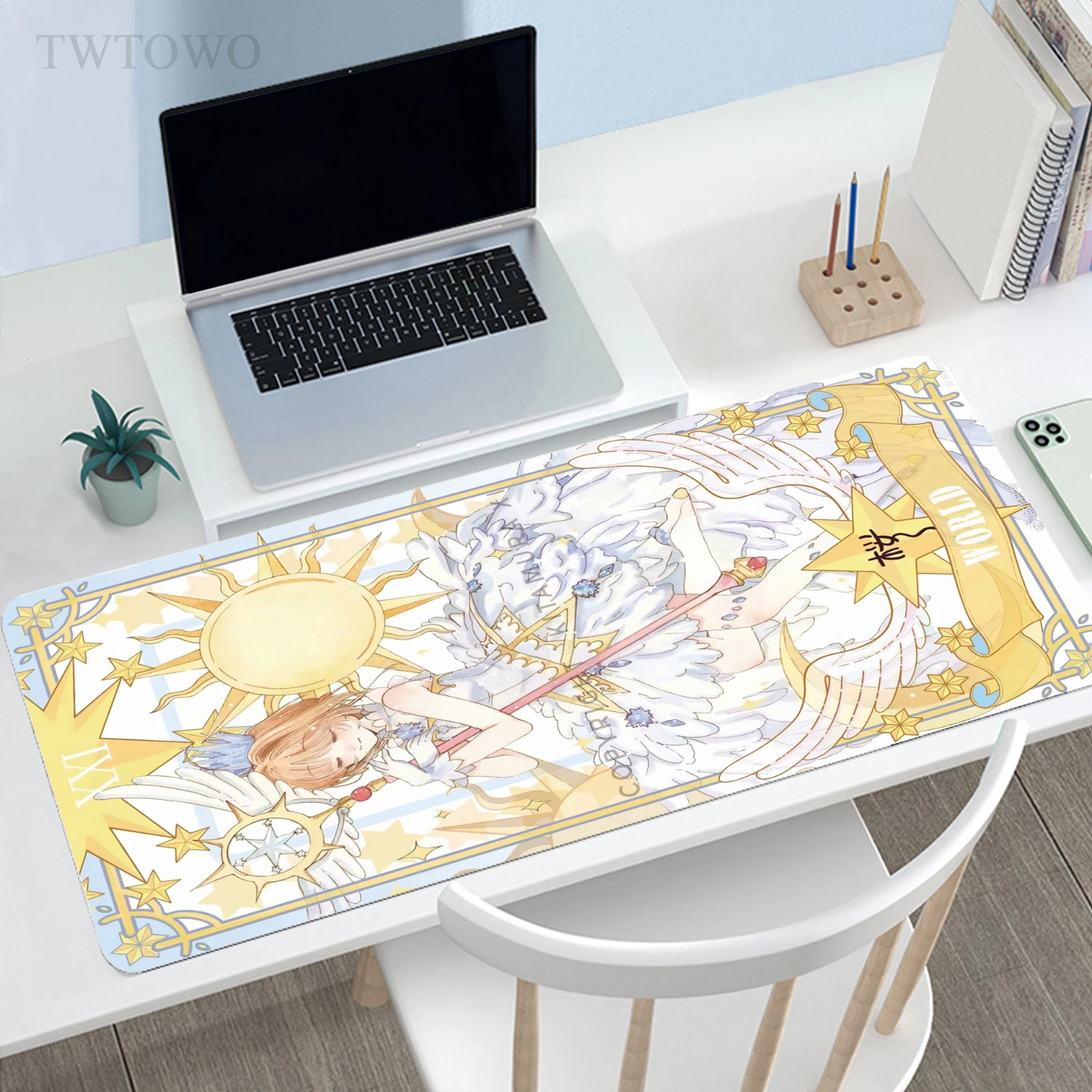 

Anime Cardcaptor Sakura Mouse Pad Gamer Custom Large Home XXL keyboard pad Desk Mats Natural Rubber Carpet Soft Gamer Table Mat