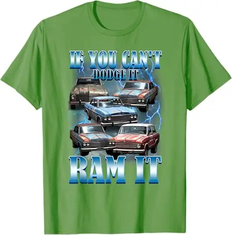 Если вы не можете Dodge It Ram It Забавная футболка для любителей грузовиков и автомобилей в стиле ретро Мужская модная винтажная футболка с надписью Y2k Design Streetwear (art.: 3920cf8f9fcdc) - 3920cf8f9fcdc