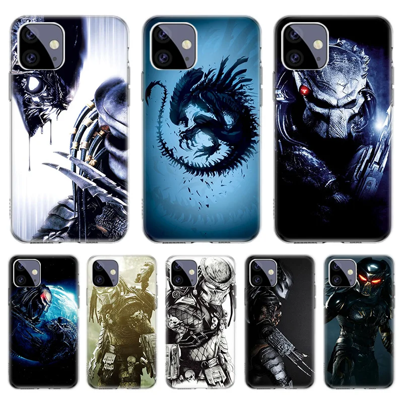 

Alien Predator Case For Iphone 11 12 Pro Max 13 7 8 Plus XR XS X 12 Mini 6 6S SE 2020 SE2 Cover Shell Funda Coque