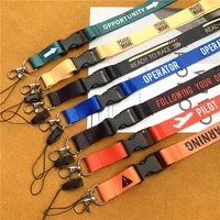 universal mobile phone lanyard key ring sling badge neckband keychain english word badges id cell phone rope neck straps