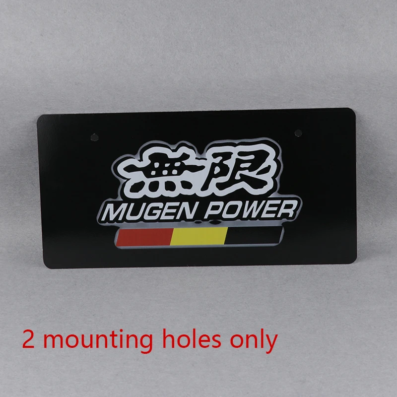 1pcs Mugen Power jdm Japanese Style License Plate for CRX, S2000, TYPE R, INTEGRA, CIVIC, EG6, EK9, DC2