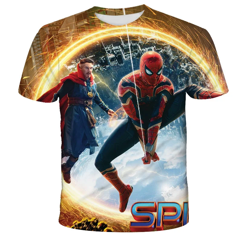 

Boys T-shirt Cool Cosplay Super-Hero Harajuku Tee tShirt Boys and Girls Clothes 3D Spider-mαn Tshirts Cartoon Kids Clothing