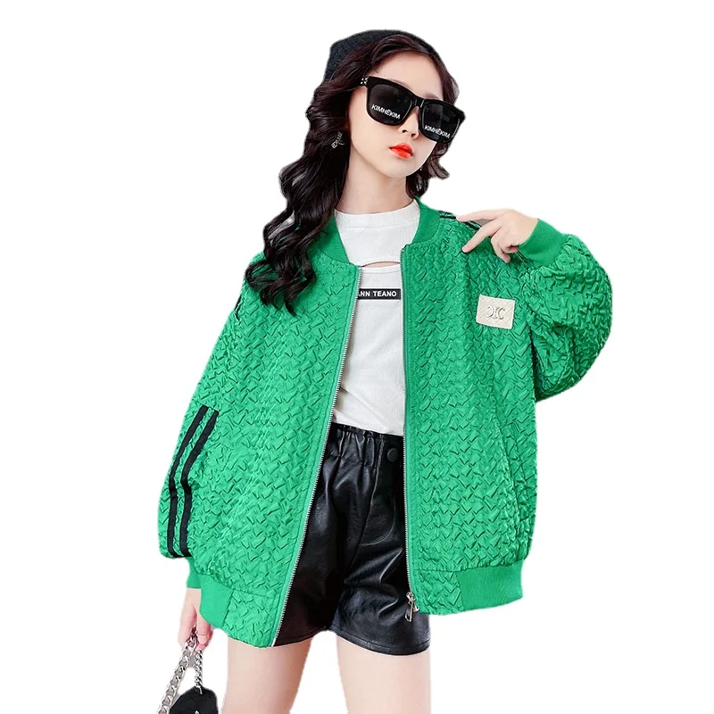 

Teen Girls Clothes Spring Autumn Hoodies Zipper Tracksuit Children Fashion Clothing Loose All-match Tops Jackets 8 10 12 14 Yrs