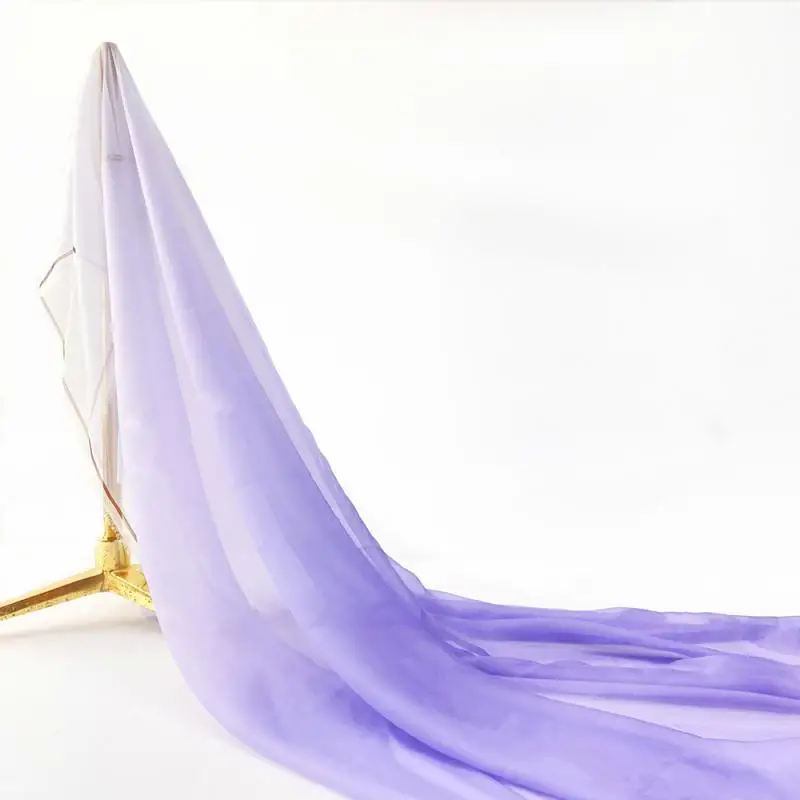 1/3/5 м градиент цвета шифоновая ткань струящаяся 30D тонкая тюлевая для Diy древний