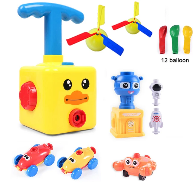

Two-in-one New Power Balloon Car Toy Inertial Power Balloon Launcher Education Science Experiment Puzzle Fun Toys for Children
