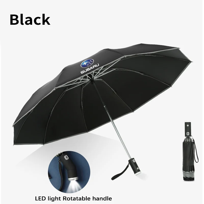 Для Subaru STI Brz Ascent Forester Impreza Legacy Outback WRX XV Автомобильные светодиодные фотовспышки Автоматический складной фотозонт