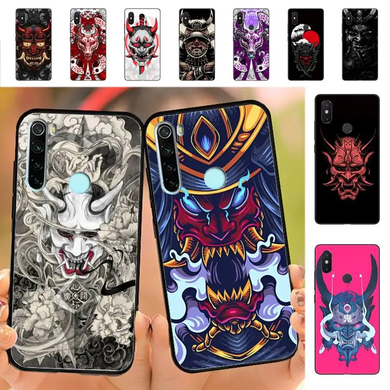 

Samurai Oni Mask Phone Case for Redmi Note 8 7 9 4 6 pro max T X 5A 3 10 lite pro