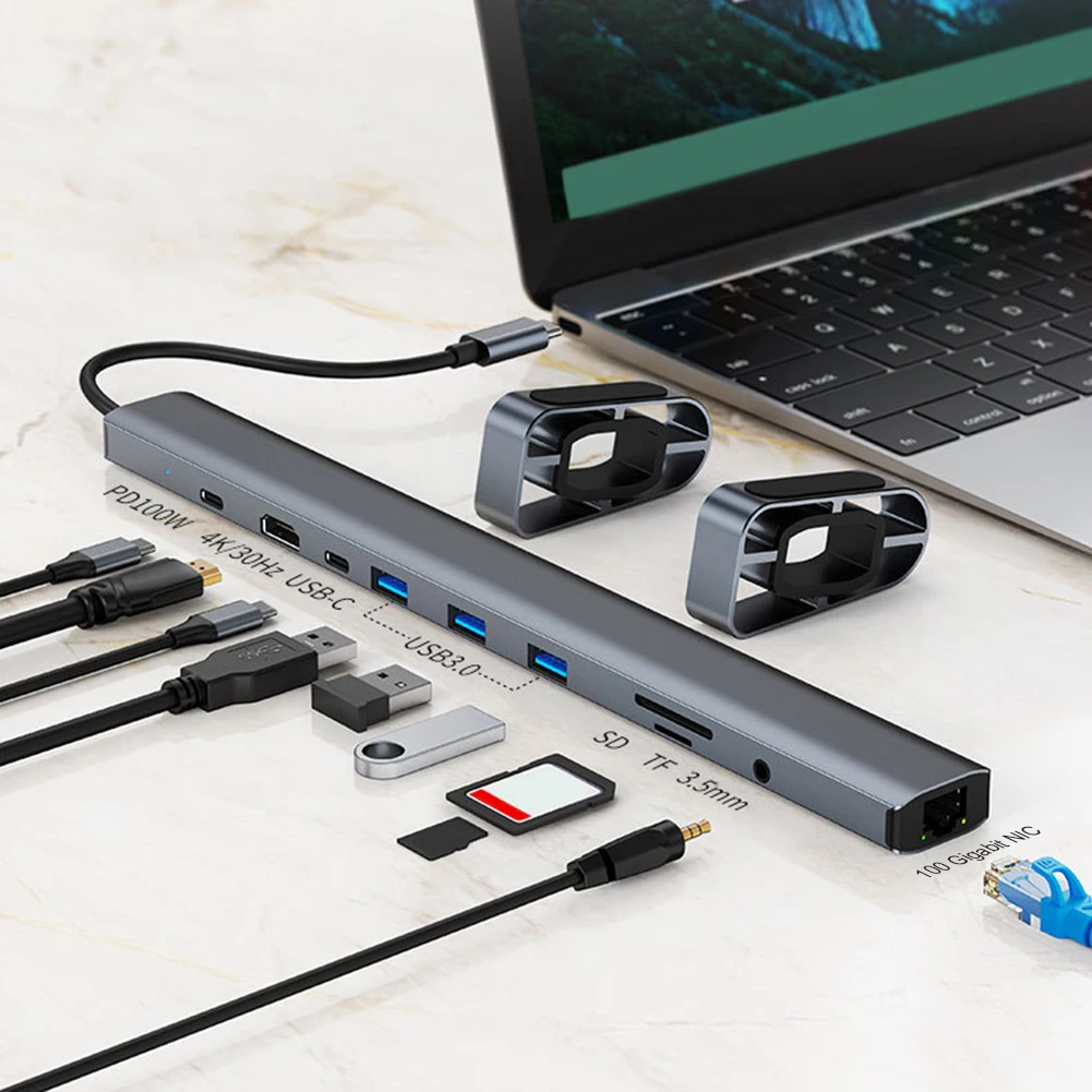 Адаптер USB C для подключения наушников/динамиков концентратор-ключ устройство