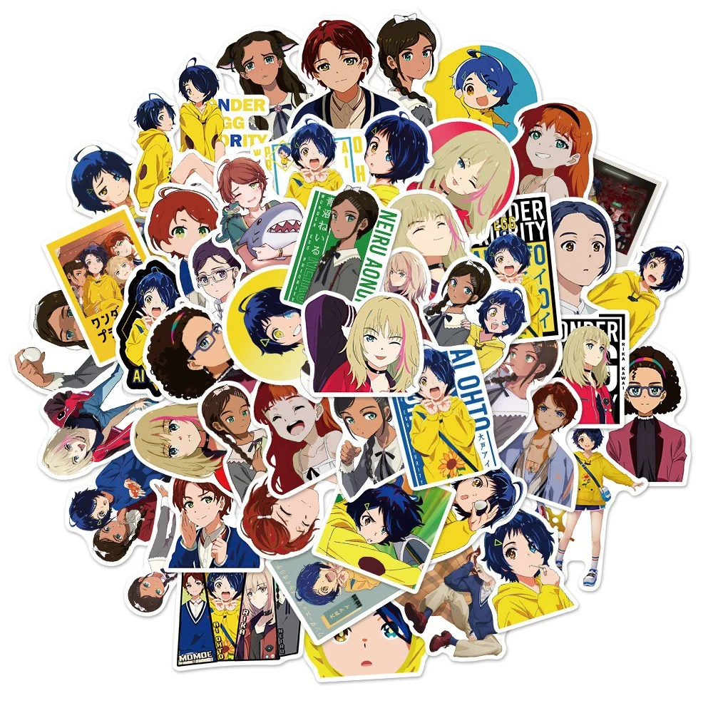 

10/30/50PCS Anime Wonder Egg Priority Character Ohto Ai Sticker for Luggage Laptop IPad Water Cup Phone Case Sticker Wholesale