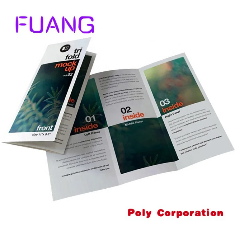 Custom Softcover Paper Booklet Leaflet Folder Flyer Printing