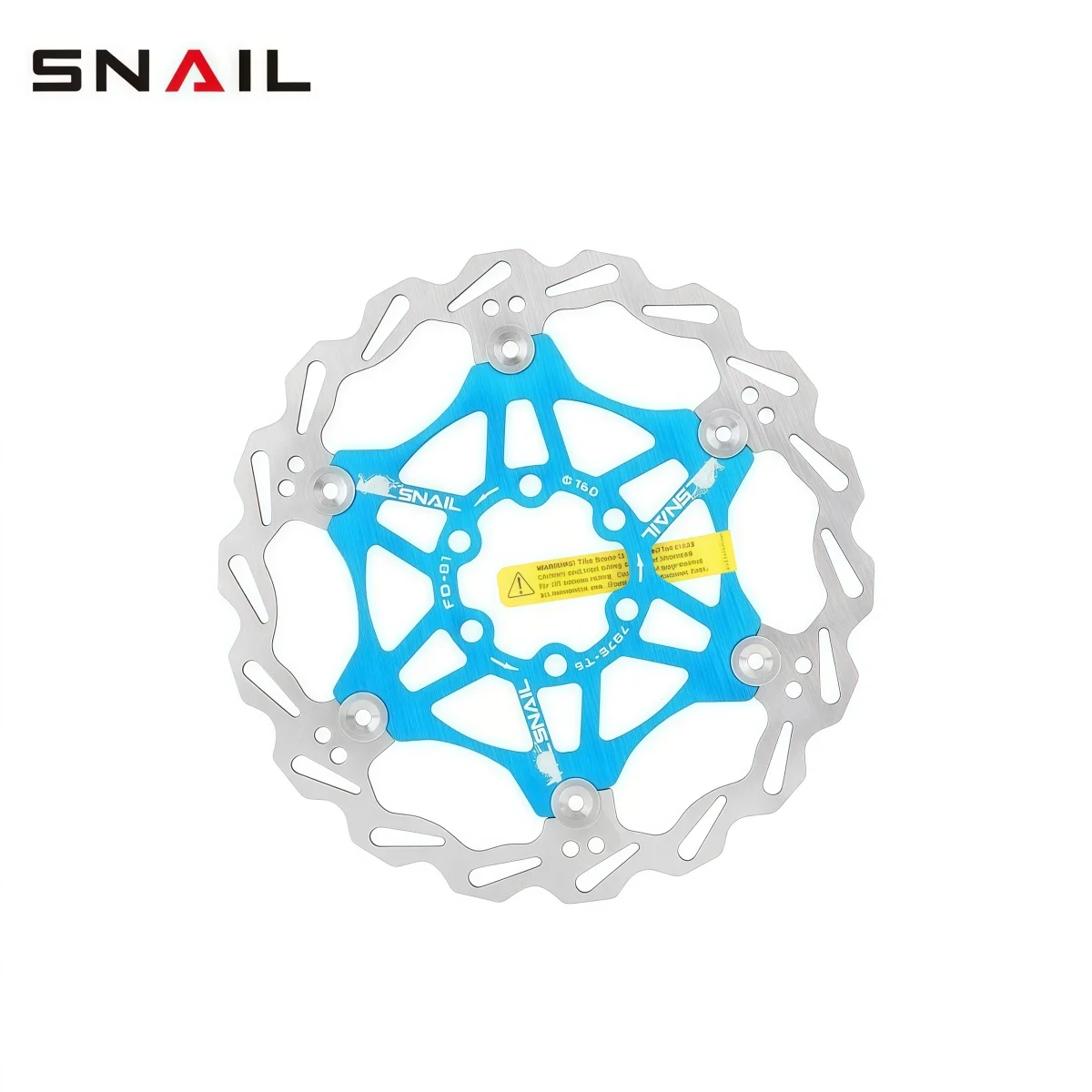 Фото Ротор дискового тормоза SNAIL с плавающим диском — роторы MTB с 6 болтами 203 мм / 180 мм / 160 мм Красный / Золотой / Синий / Зеленый / Фиолетовый / Черный 1 шт. №5