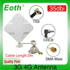 Антенна Eoth 3G, 4G LTE, кабель 35 дБи, штекер SMA, 2 м, разъем SMA для 4G модема, маршрутизатора, адаптера SMA Female на CRC9 Male