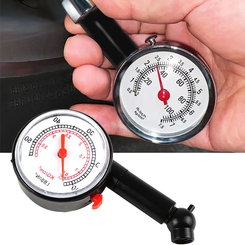 

Auto Car Tire Pressure Gauge High-precision Tire Pressure Monitor Stainless Steel Manometer Air Pressure Meter Dial Tire Gauge